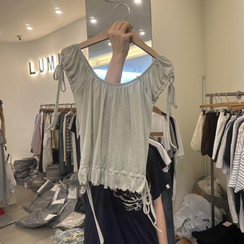 LUMIPLE韓國東大門代購女裝新款時尚熱賣吊帶背心透明無袖LUMIPLE吊帶/背心