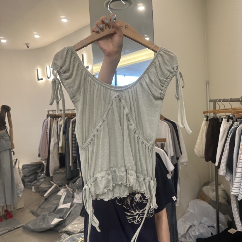 LUMIPLE韓國東大門代購女裝新款時尚熱賣吊帶背心透明無袖LUMIPLE吊帶/背心圖色1