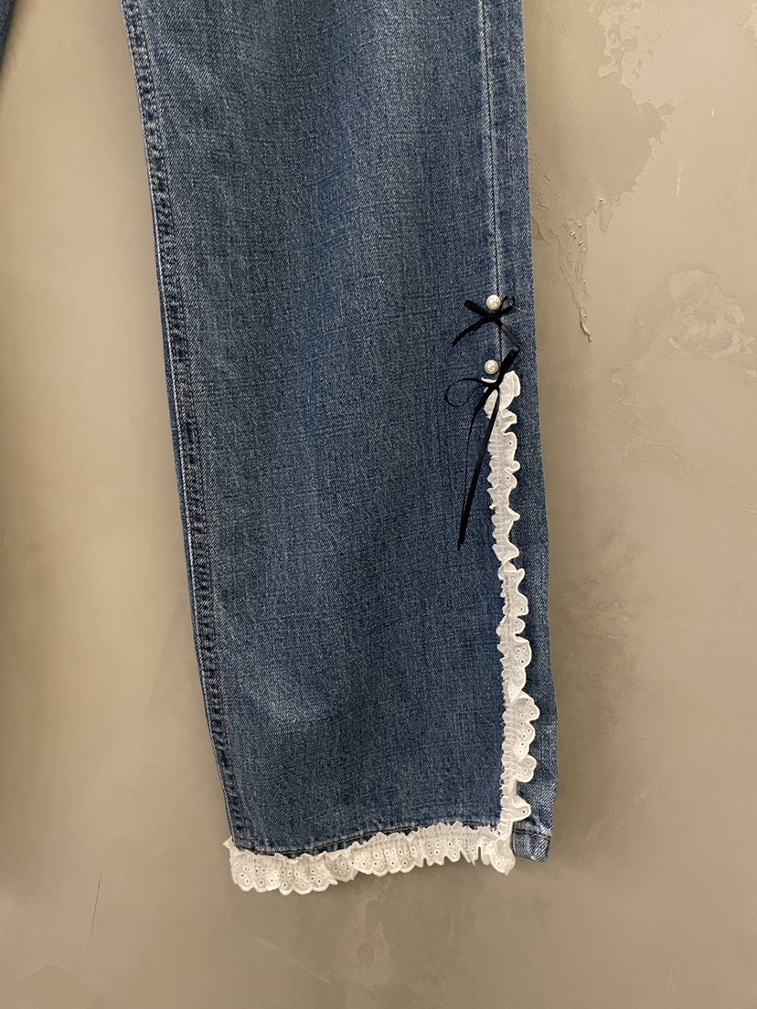 MULCUP韓國東大門代購女裝新品26夏季時尚推薦休閑牛仔褲MULCUP牛仔褲