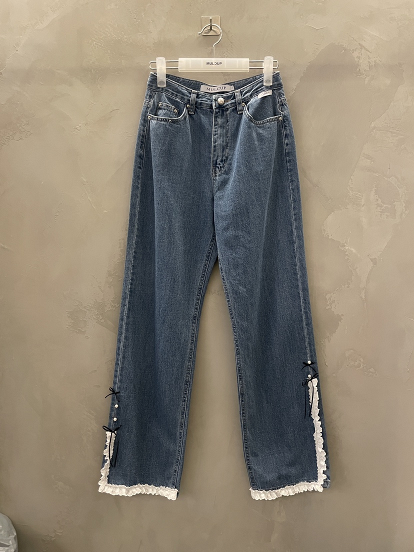 MULCUP韓國東大門代購女裝新品26夏季時尚推薦休閑牛仔褲MULCUP牛仔褲圖色1