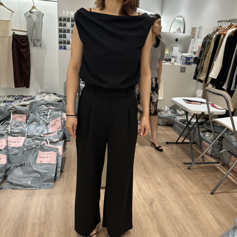LEWIN韓國東大門代購女裝新品熱賣推薦時尚26夏季連體褲扭曲LEWIN連體褲圖色2