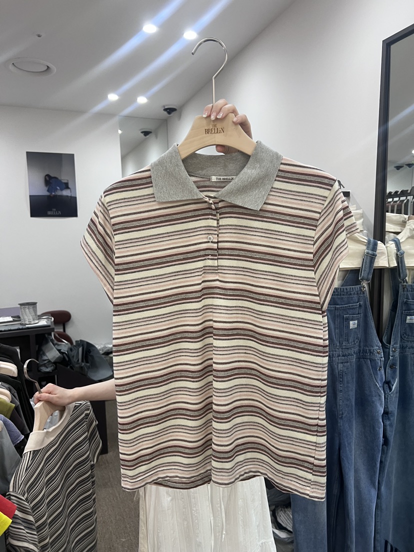 BRELLIN韓國東大門代購女士新品人氣熱賣26夏季推薦休閑T恤BRELLINT恤圖色1