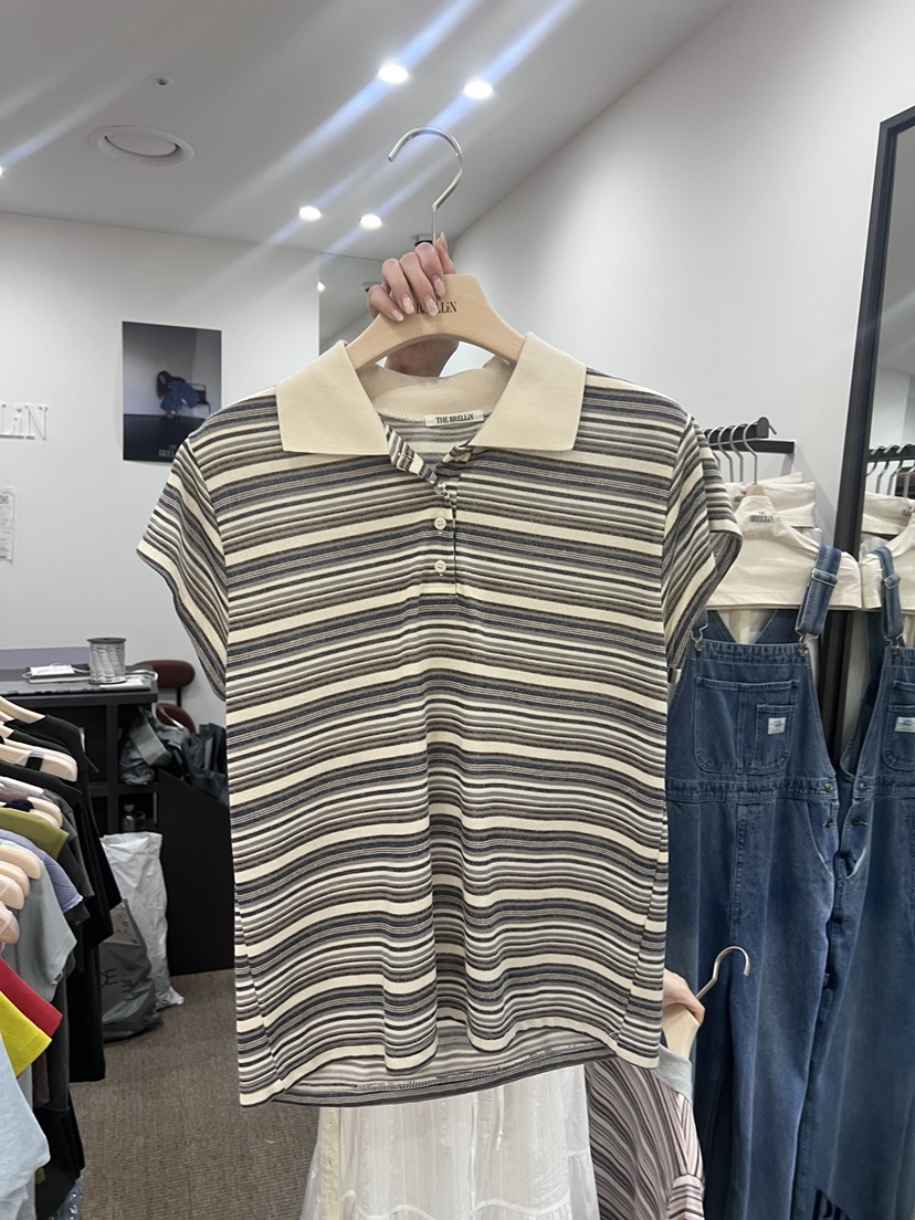 BRELLIN韓國東大門代購女士新品人氣熱賣26夏季推薦休閑T恤BRELLINT恤圖色2