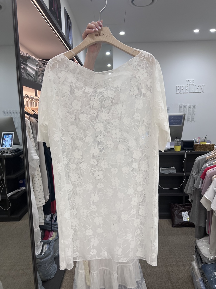 BRELLIN韓國東大門直郵女士新品26夏季休閑熱賣襯衫蕾絲衫BRELLIN襯衫/蕾絲衫圖色1