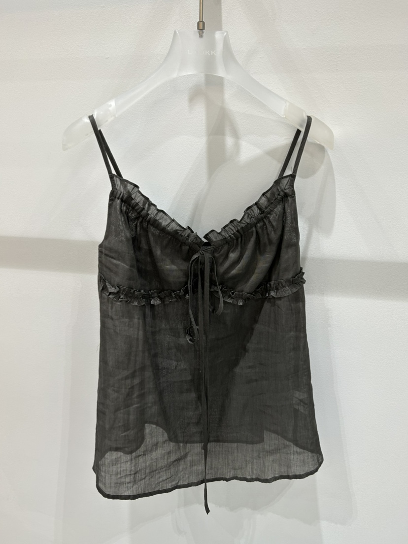 LOOKK/MIMME韓國直郵女士新款推薦26夏季吊帶背心亞麻無袖LOOKK/MIMME吊帶/背心圖色2