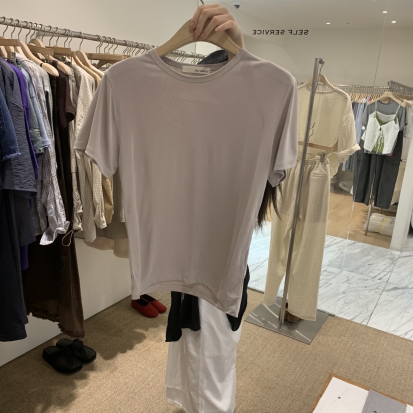 SELF SERVICE韓國直郵女士新款26夏季休閑熱賣人氣時尚T恤SELF SERVICET恤圖色1