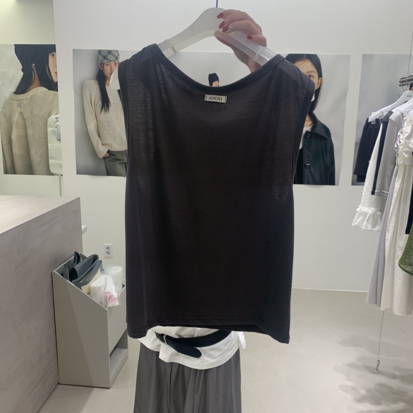 ANOU韓國東大門直郵女士新品時尚推薦休閑26夏季吊帶背心無袖ANOU吊帶/背心