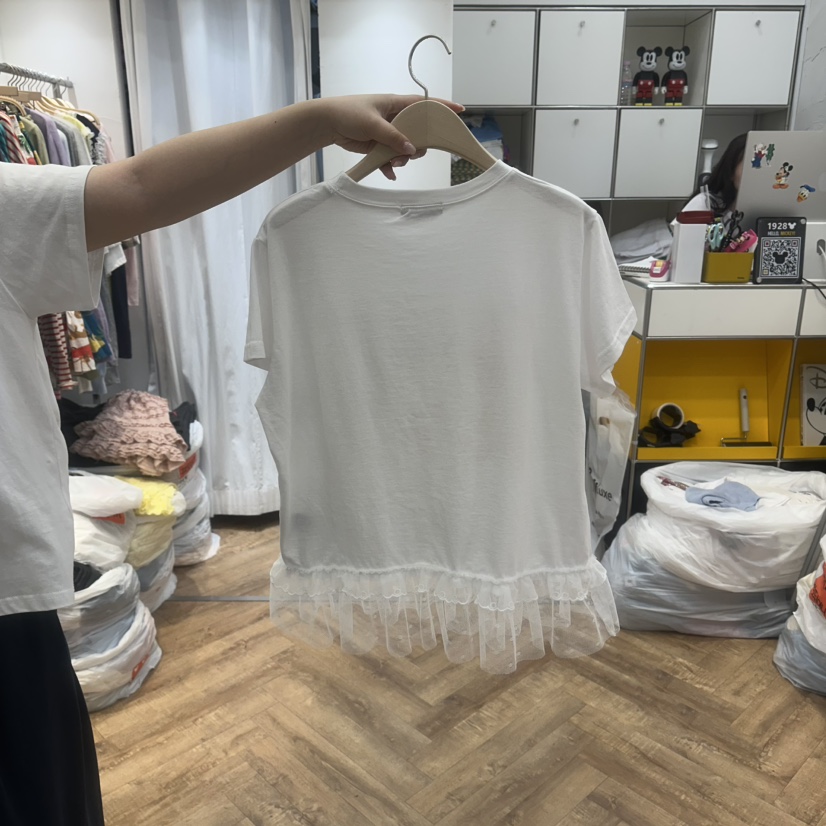 DE LINE韓國直郵實拍女士新品推薦休閑熱賣26夏季人氣T恤DE LINET恤