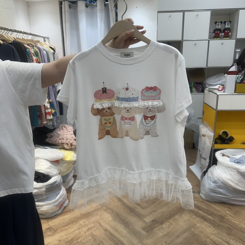 DE LINE韓國直郵實拍女士新品推薦休閑熱賣26夏季人氣T恤DE LINET恤圖色1