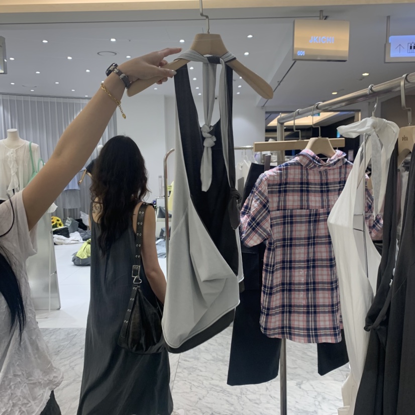 PITA/THEVERLIN韓國東大門代購女士新款時尚吊帶背心撞色無袖PITA/THEVERLIN吊帶/背心