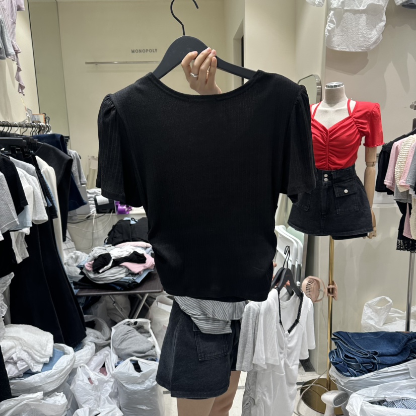 MONOPOLY東大門實拍韓國女裝新品熱賣26夏季推薦時尚人氣T恤MONO_POLYT恤