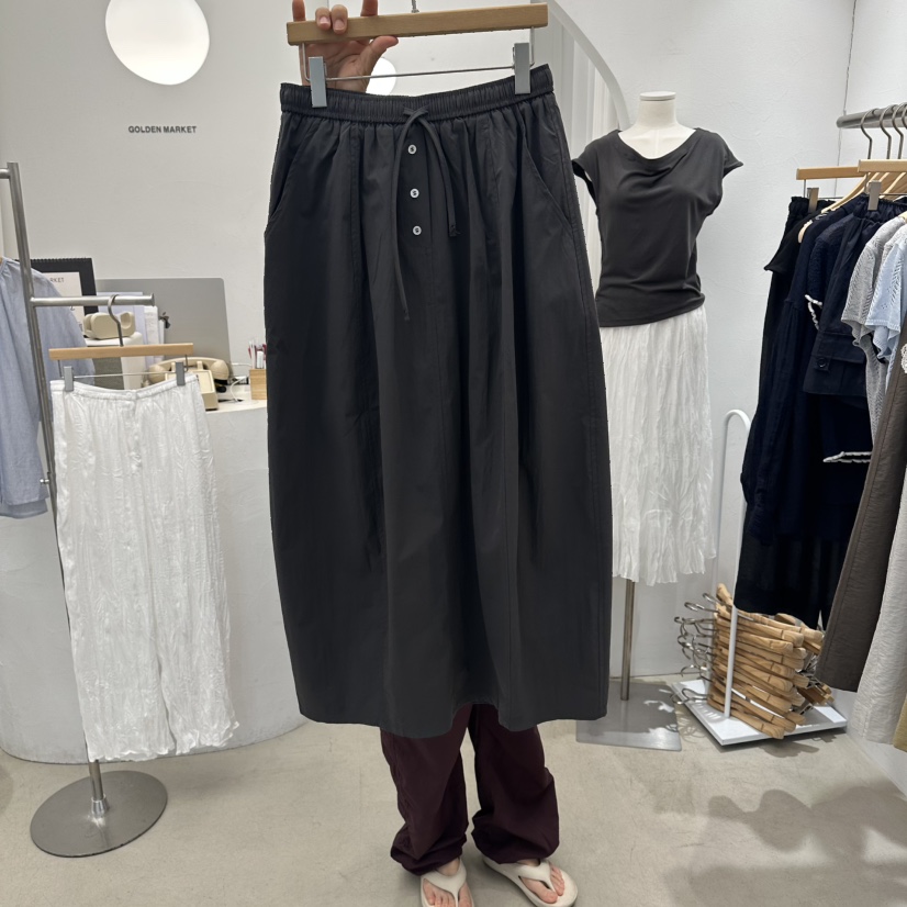 GOLDEN MARKET韓國直郵女士新品人氣推薦休閑26夏季長裙GOLDEN MARKET長裙圖色1