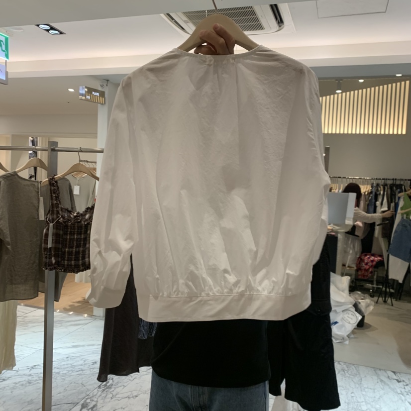 SELF SERVICE韓國東大門直郵女士新款26夏季休閑襯衫蕾絲衫SELF SERVICE襯衫/蕾絲衫