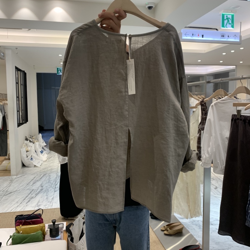 SELF SERVICE韓國直郵實拍女士新品推薦襯衫蕾絲衫亞麻布SELF SERVICE襯衫/蕾絲衫