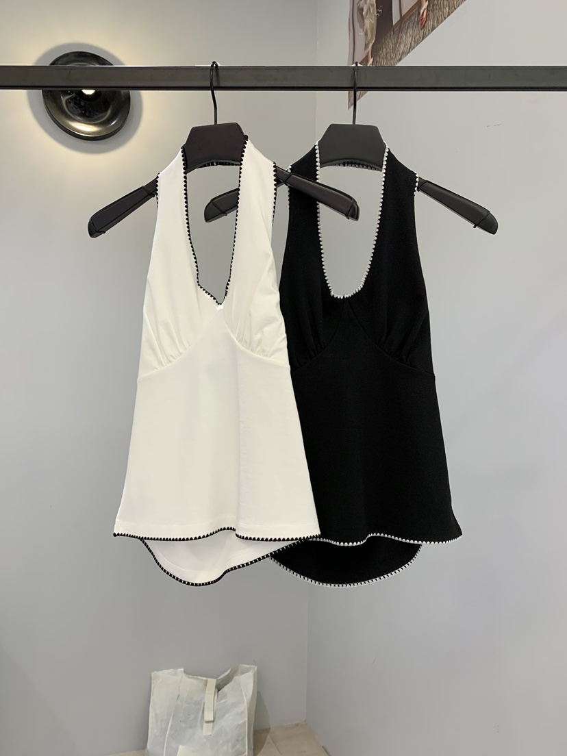 SOFTNESS韓國東大門代購女士新款熱賣人氣吊帶背心刺繡露背Softness/Cosmic吊帶/背心