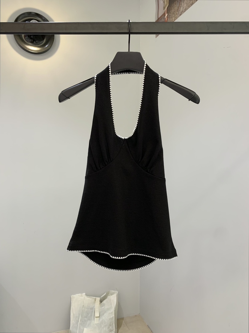 SOFTNESS韓國東大門代購女士新款熱賣人氣吊帶背心刺繡露背Softness/Cosmic吊帶/背心圖色2