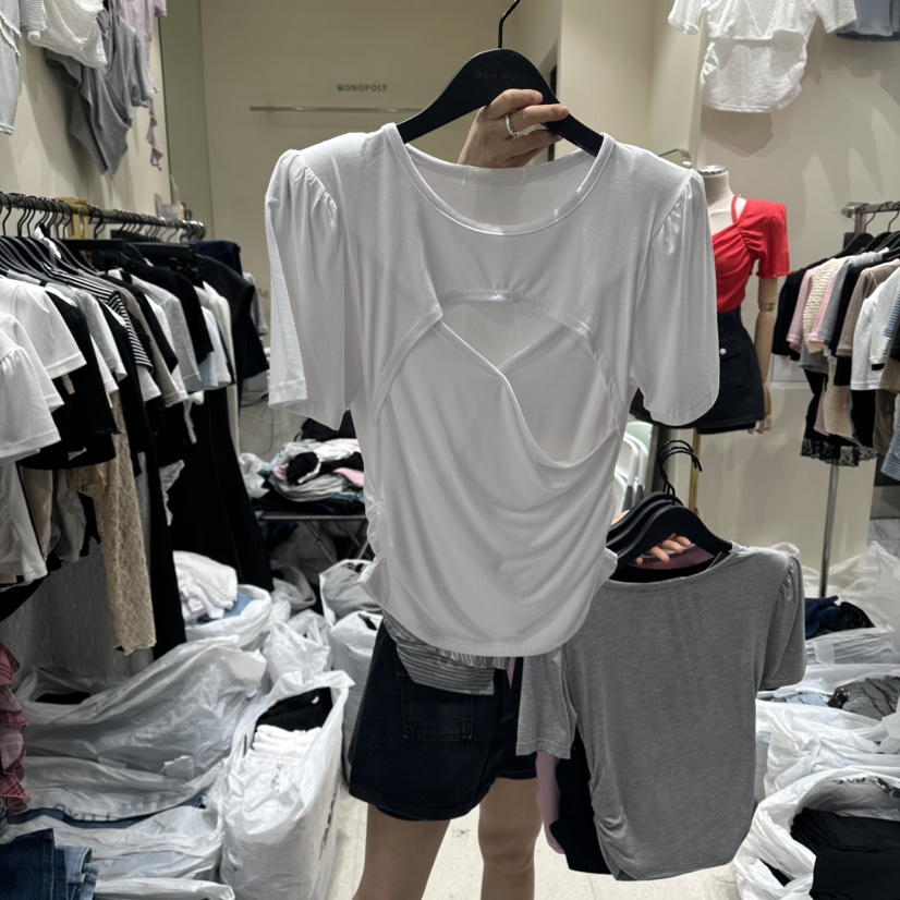 MONOPOLY韓國直郵實拍女士新品熱賣時尚人氣推薦休閑26夏季T恤MONO_POLYT恤圖色1