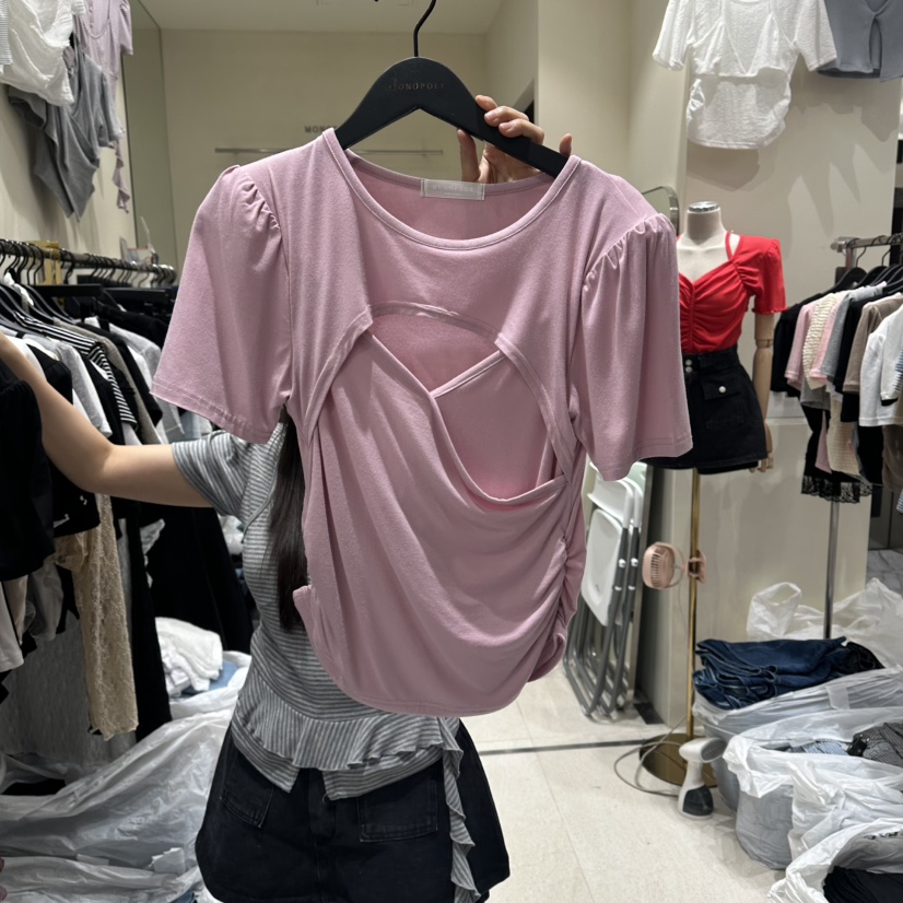 MONOPOLY韓國直郵實拍女士新品熱賣時尚人氣推薦休閑26夏季T恤MONO_POLYT恤圖色3