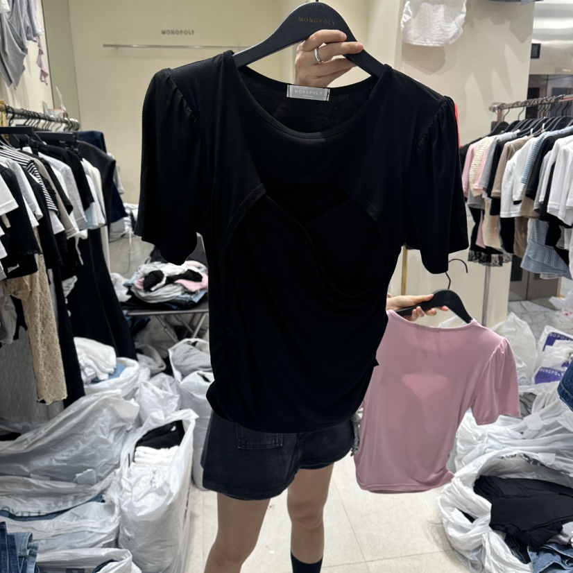 MONOPOLY韓國直郵實拍女士新品熱賣時尚人氣推薦休閑26夏季T恤MONO_POLYT恤圖色4