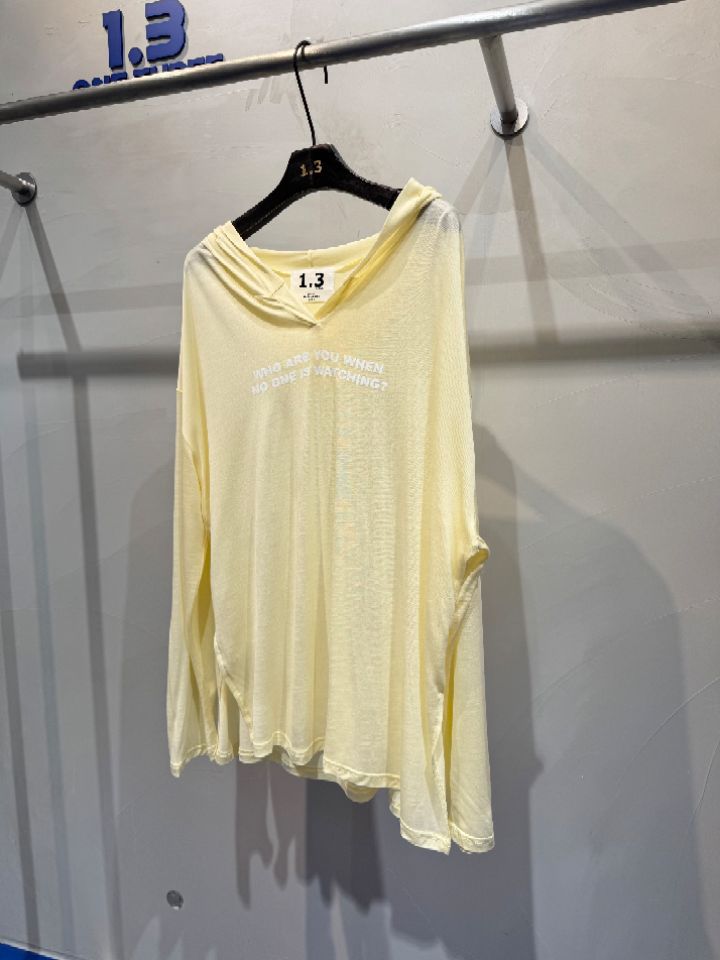 1.3韓國東大門代購女裝新品26夏季人氣推薦長袖T恤連帽衫1.3_ONE THREE長袖T恤