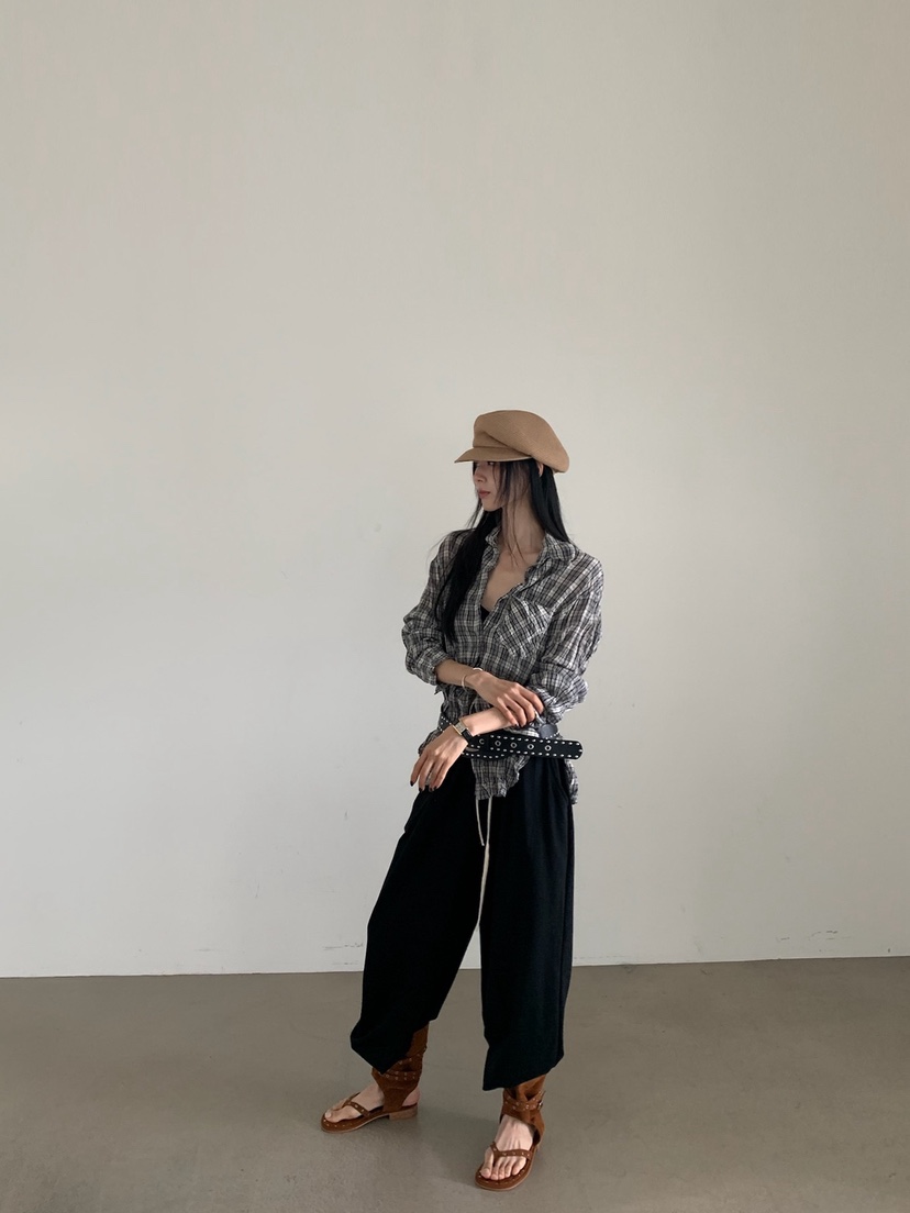 VERANDA韓國代購女裝新品人氣時尚26夏季熱賣休閑推薦休閑褲VERANDA休閑褲