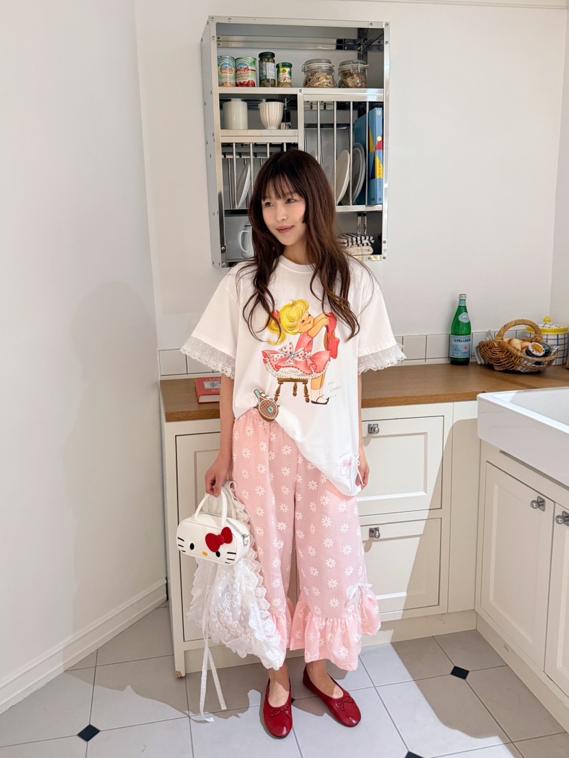 BOUTIQUE-L韓國代購女士新款推薦26夏季時尚休閑人氣T恤BOUTIQUE-LT恤