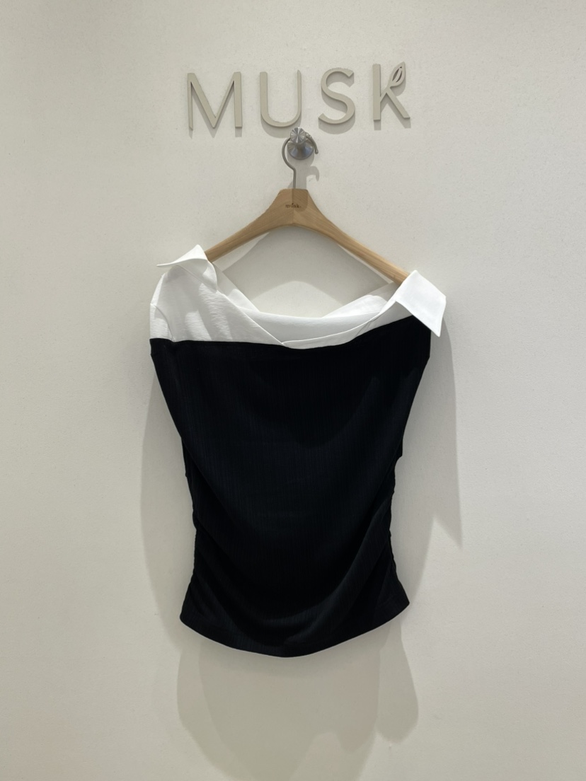 MUSK韓國代購女裝新品熱賣26夏季推薦人氣休閑襯衫蕾絲衫MUSK襯衫/蕾絲衫圖色3