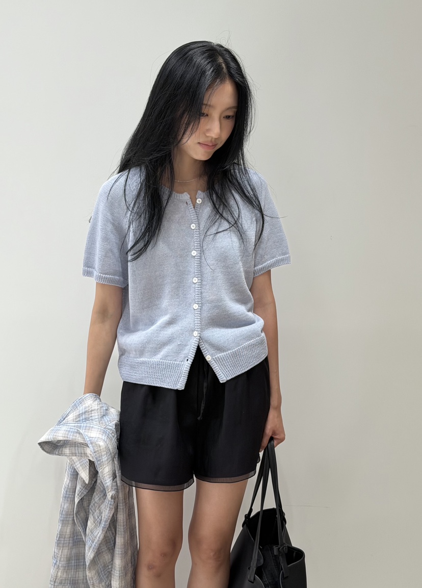 AMY GRACE-A韓國東大門直郵女裝新款推薦針織衫羊毛開襟AMY GRACE針織衫圖色2