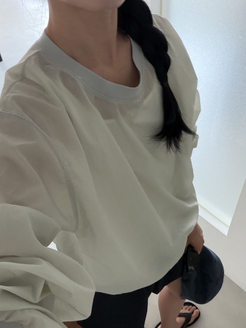 AMY GRACE-A韓國直郵女裝新款休閑26夏季襯衫蕾絲衫尼龍AMY GRACE襯衫/蕾絲衫
