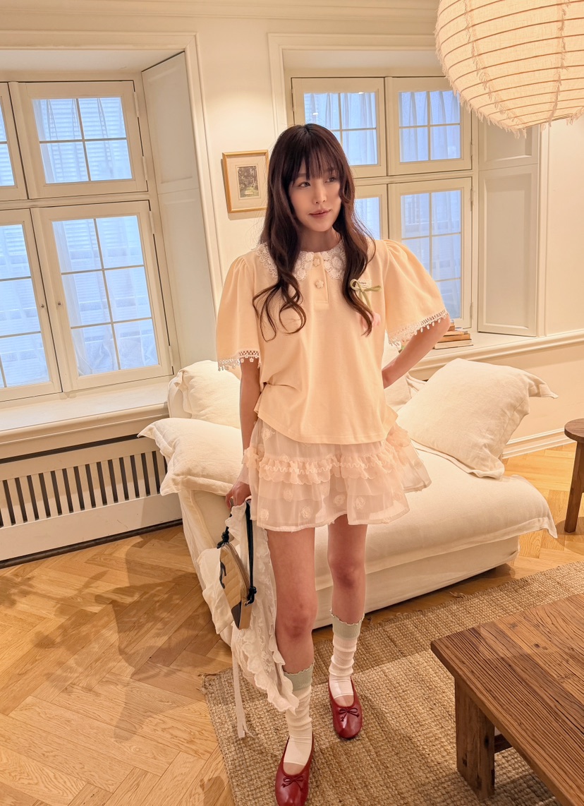 BOUTIQUE-L東大門實拍韓國女士新品人氣休閑熱賣26夏季短裙BOUTIQUE-L短裙