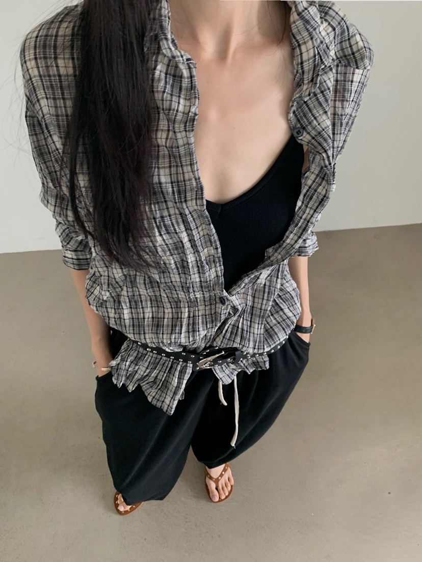 VERANDA韓國直郵女裝新品時尚26夏季人氣推薦休閑吊帶背心VERANDA吊帶/背心