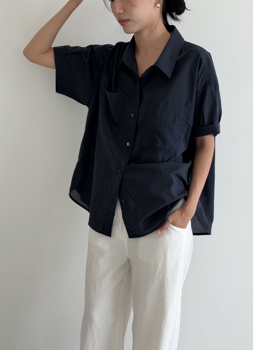 AMY GRACE-A韓國直郵女士新款休閑26夏季時尚襯衫蕾絲衫棉AMY GRACE襯衫/蕾絲衫