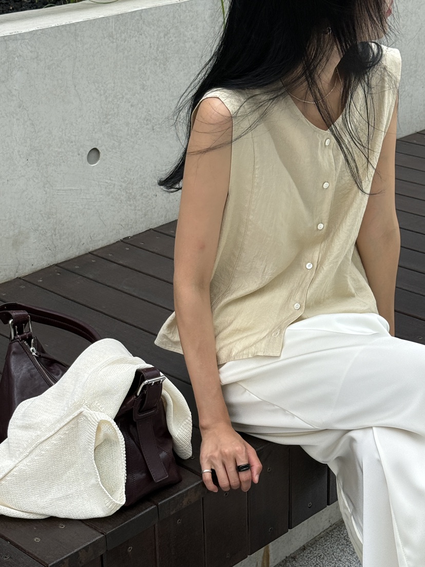 AMY GRACE-A韓國直郵女裝新款推薦時尚熱賣26夏季馬甲無袖AMY GRACE馬甲