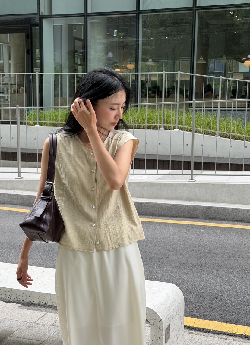 AMY GRACE-A韓國直郵女裝新款推薦時尚熱賣26夏季馬甲無袖AMY GRACE馬甲