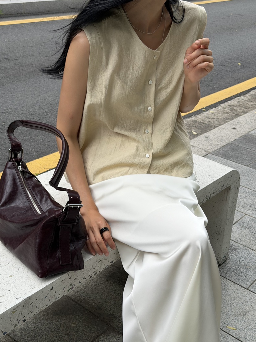 AMY GRACE-A韓國直郵女裝新款推薦時尚熱賣26夏季馬甲無袖AMY GRACE馬甲
