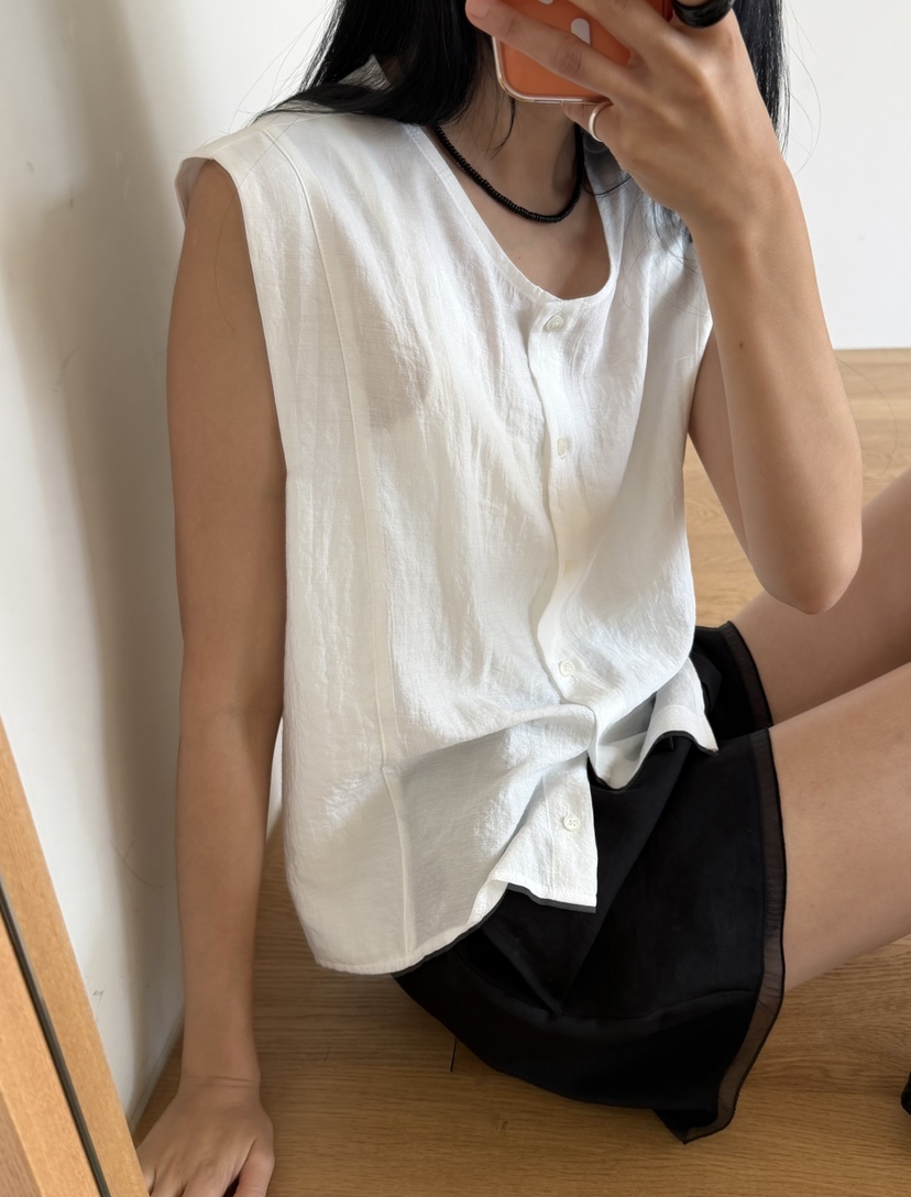 AMY GRACE-A韓國直郵女裝新款推薦時尚熱賣26夏季馬甲無袖AMY GRACE馬甲