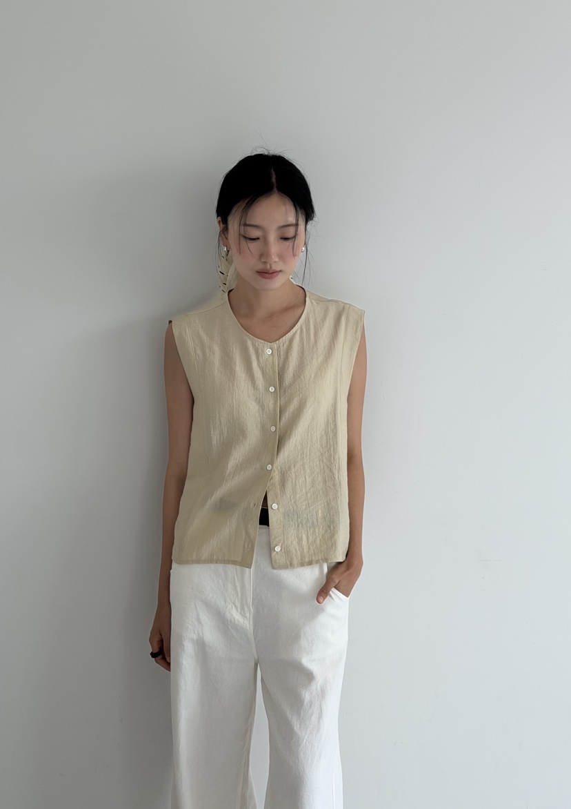 AMY GRACE-A韓國直郵女裝新款推薦時尚熱賣26夏季馬甲無袖AMY GRACE馬甲