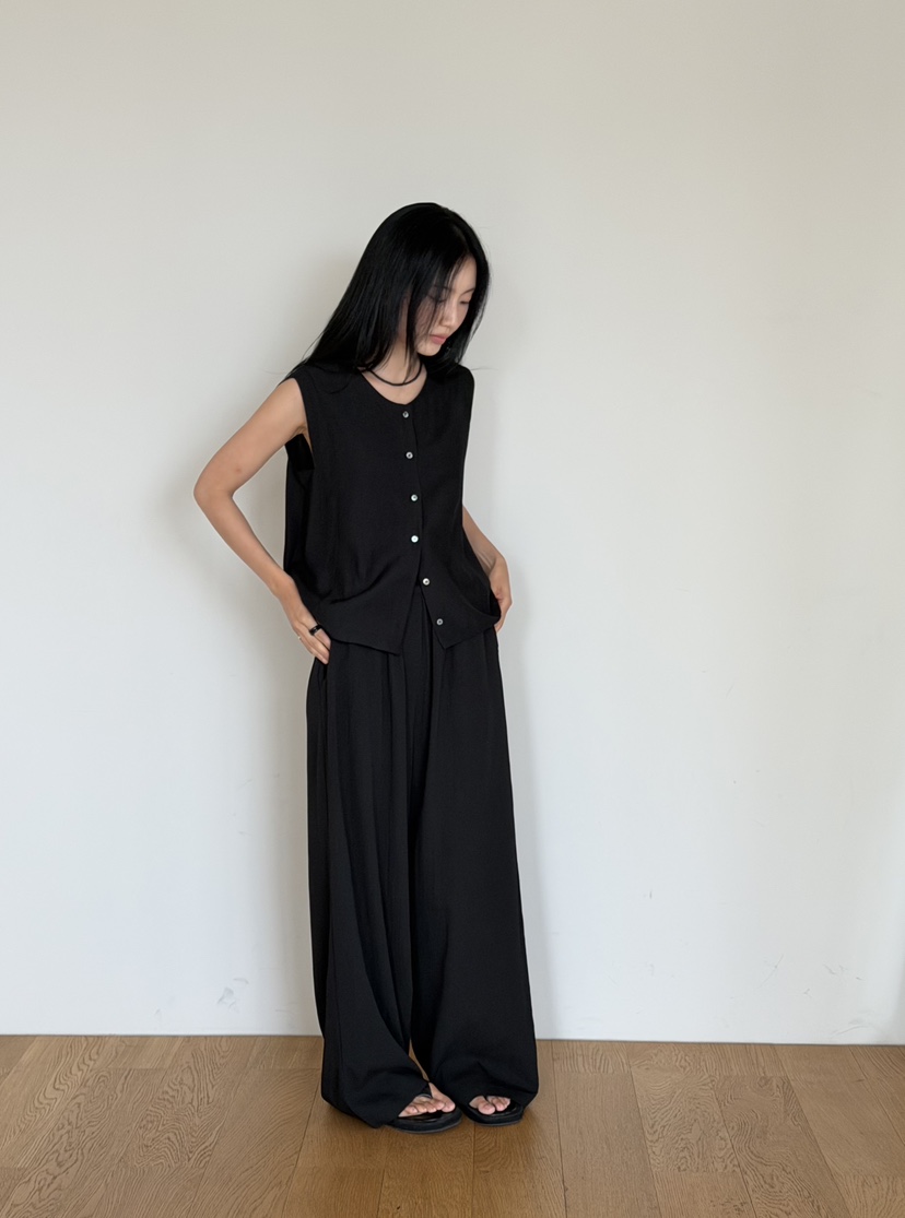 AMY GRACE-A韓國直郵實拍女士新款熱賣休閑人氣休閑褲褶皺AMY GRACE休閑褲