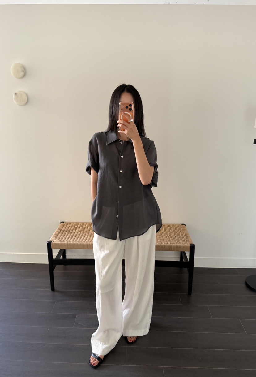 AMY GRACE-A韓國直郵實拍女士新款熱賣休閑人氣休閑褲褶皺AMY GRACE休閑褲