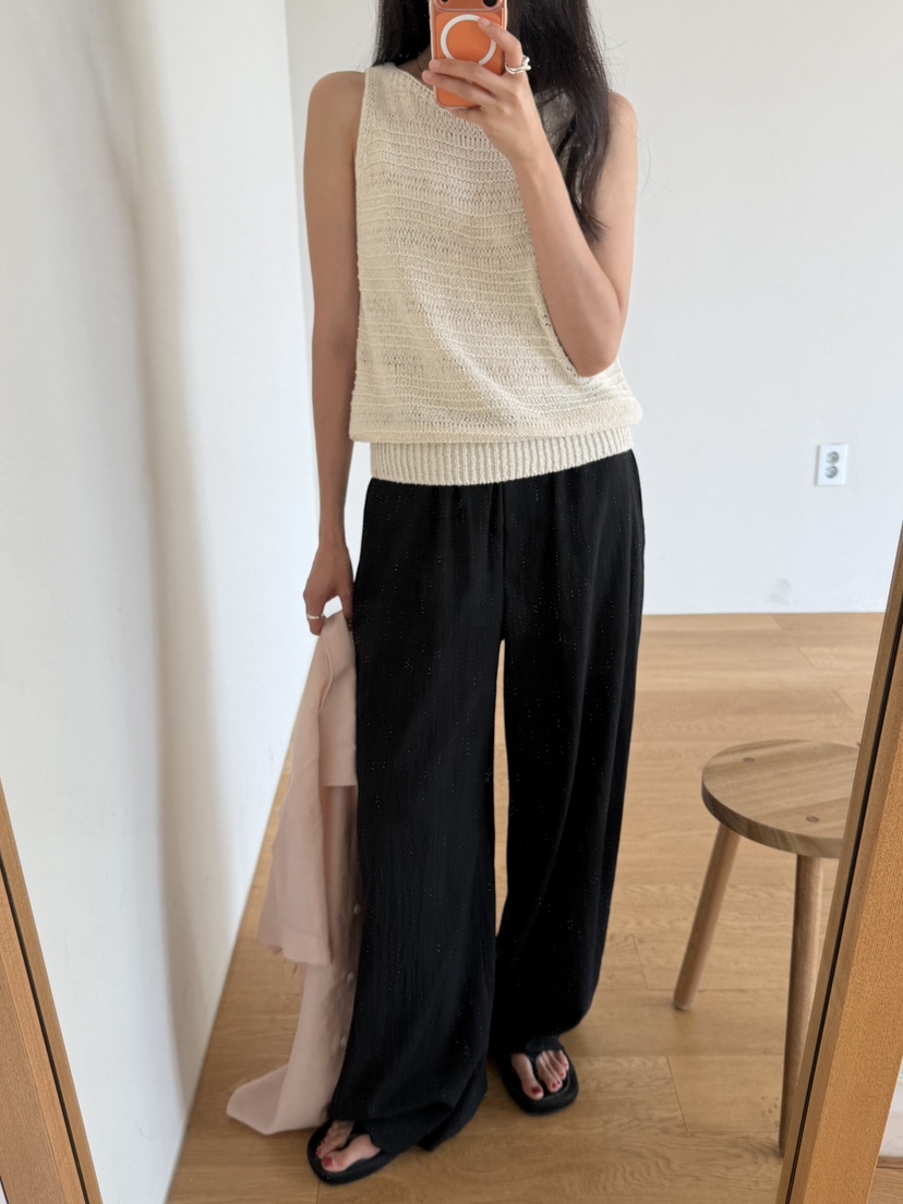 AMY GRACE-A韓國直郵實拍女士新款熱賣休閑人氣休閑褲褶皺AMY GRACE休閑褲