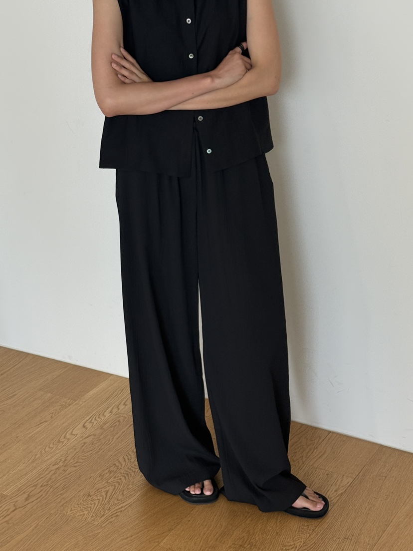 AMY GRACE-A韓國直郵實拍女士新款熱賣休閑人氣休閑褲褶皺AMY GRACE休閑褲圖色1