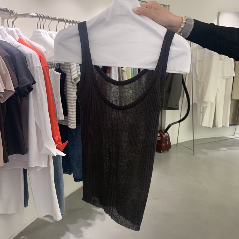 WIDA-P/RENEJ韓國直郵女士新品人氣時尚吊帶背心天絲無袖WIDA-P/RENEJ吊帶/背心圖色3