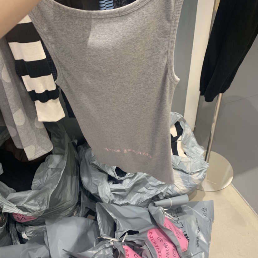 RIBBON韓國直郵女士新品26夏季推薦吊帶背心刺繡無袖長款RIBBON吊帶/背心