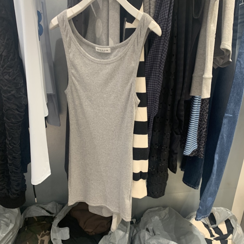 RIBBON韓國直郵女士新品26夏季推薦吊帶背心刺繡無袖長款RIBBON吊帶/背心圖色2