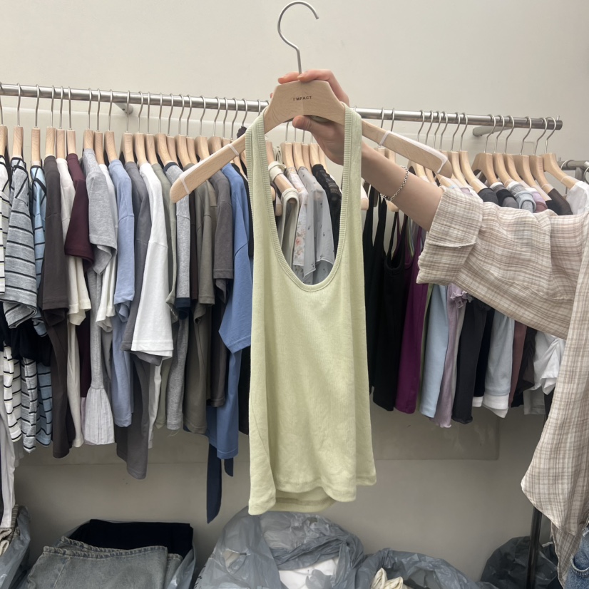 I MFACT韓國東大門直郵女裝新品時尚推薦吊帶背心露背無袖I MFACT吊帶/背心圖色1