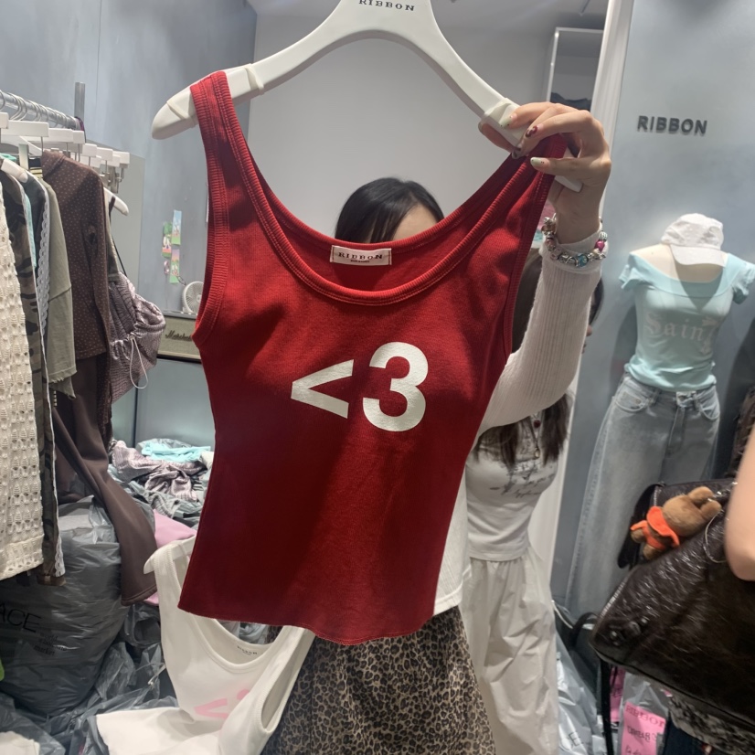 RIBBON韓國東大門直郵女裝新款熱賣推薦人氣吊帶背心無袖RIBBON吊帶/背心圖色1