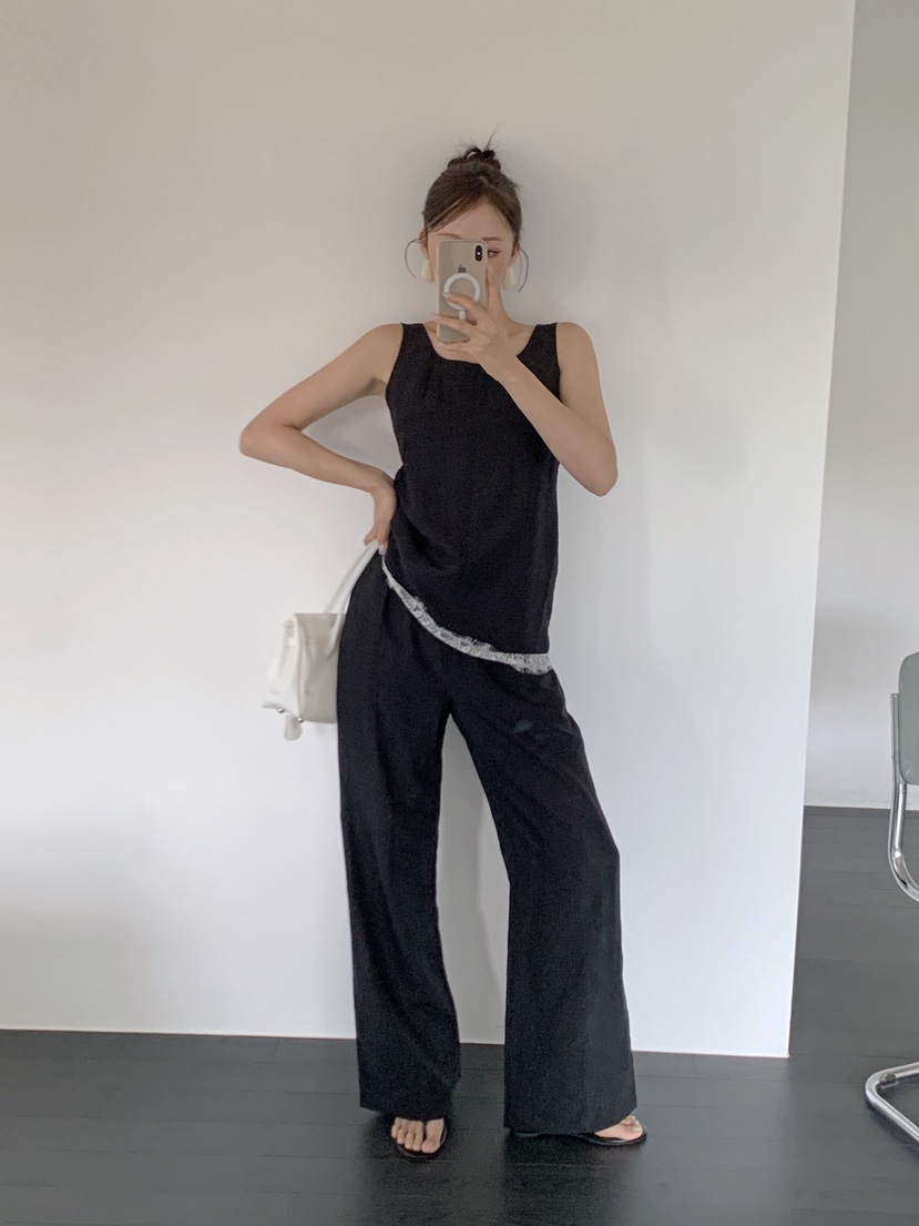 SLIT韓國直郵女裝新款26夏季推薦時尚人氣熱賣休閑休閑褲SLIT休閑褲
