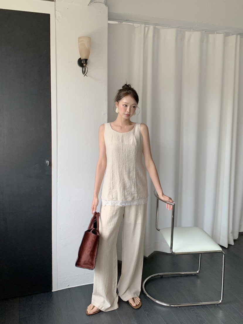 SLIT韓國直郵女裝新款26夏季推薦時尚人氣熱賣休閑休閑褲SLIT休閑褲