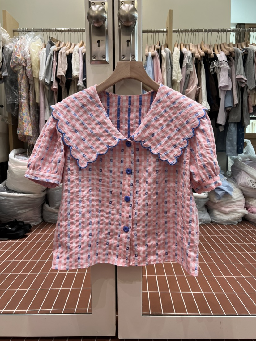 BE&amp;BE東大門實拍韓國女裝新款26夏季熱賣襯衫蕾絲衫BE&be襯衫/蕾絲衫圖色2