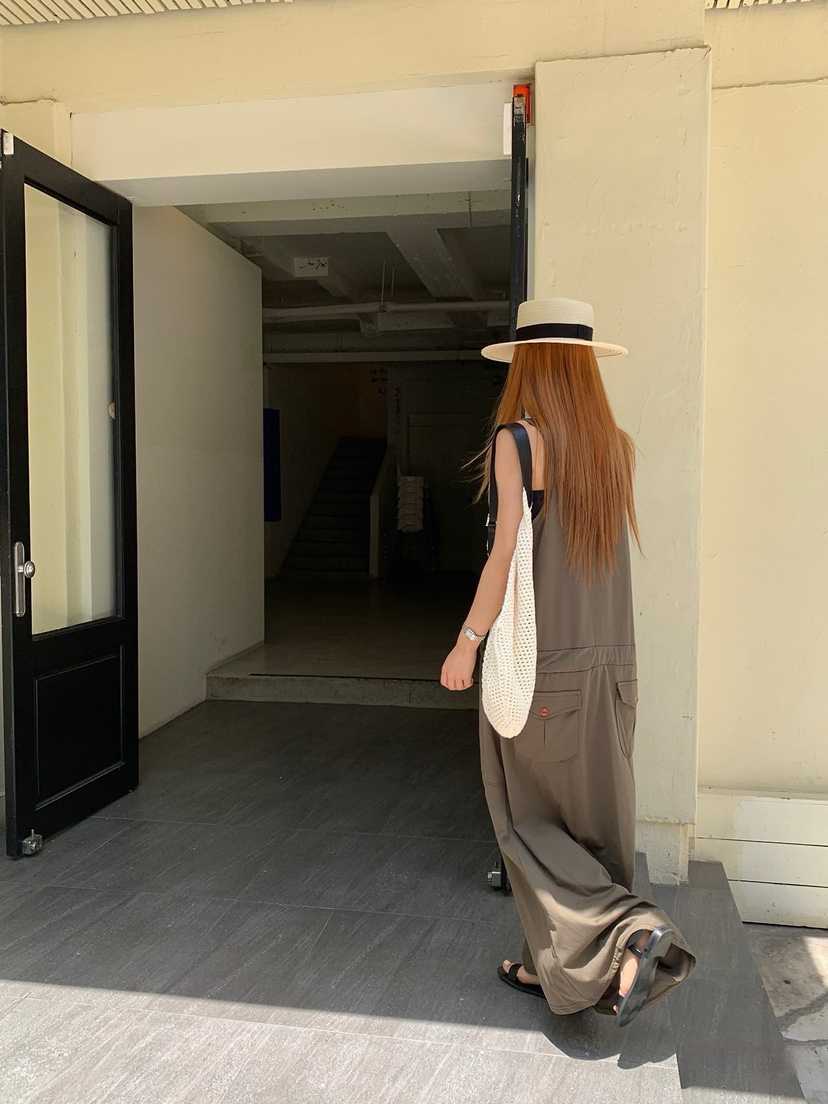 ZEROZERO韓國東大門代購女裝新品休閑推薦時尚連衣裙U領絲綢ZEROZERO連衣裙